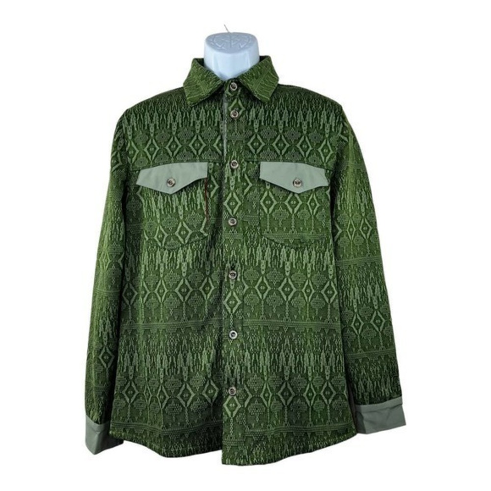 AVALANCHE NWT MEN'S CASUAL HEAVY SHIRT GREEN SIZE S